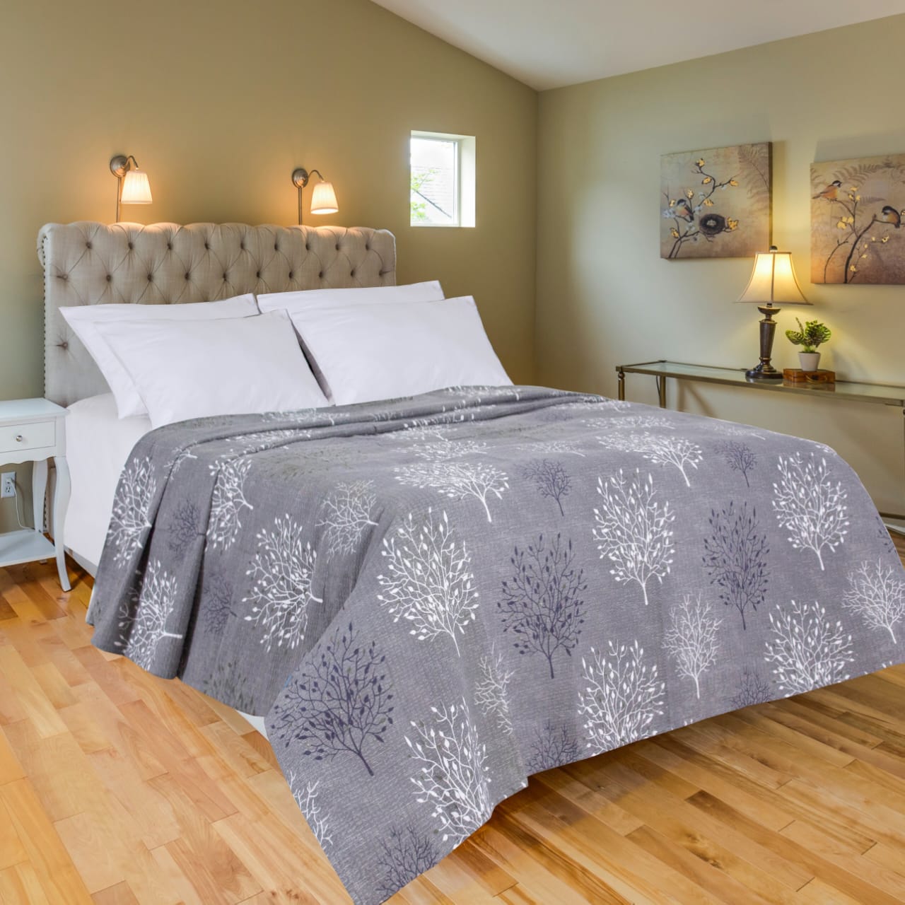 MODA HOME "Digital Double-Floral Coverlet "180*240