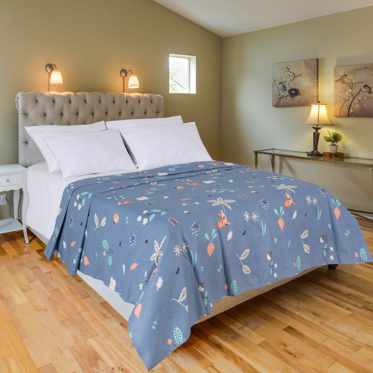 MODA HOME "Digital Double-Floral Coverlet "180*240