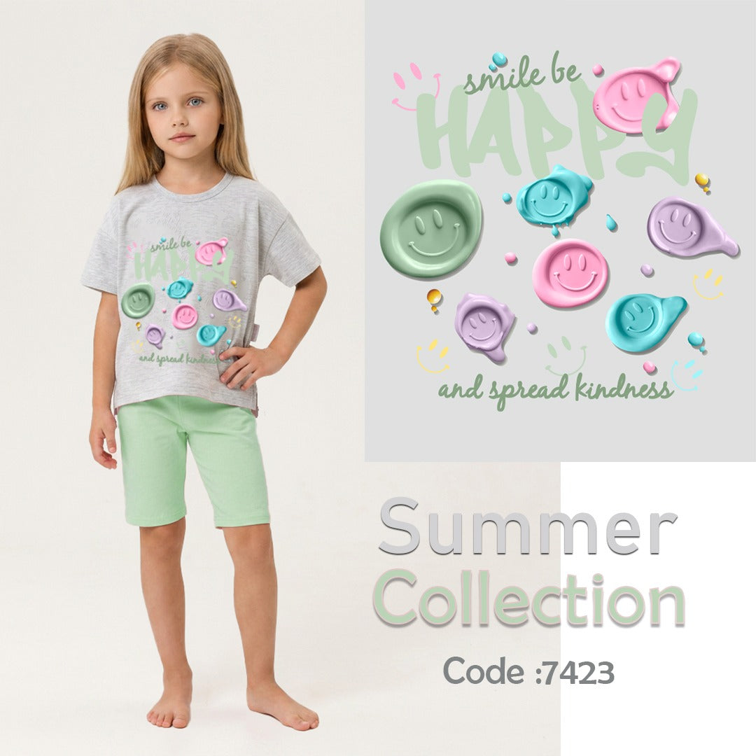 "HAPPY SMILE SHORT PAJAMAS"