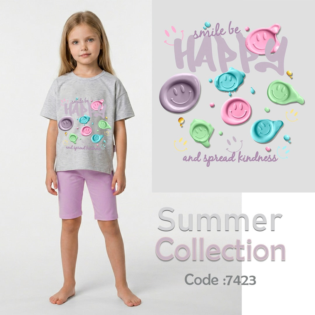 "HAPPY SMILE SHORT PAJAMAS"