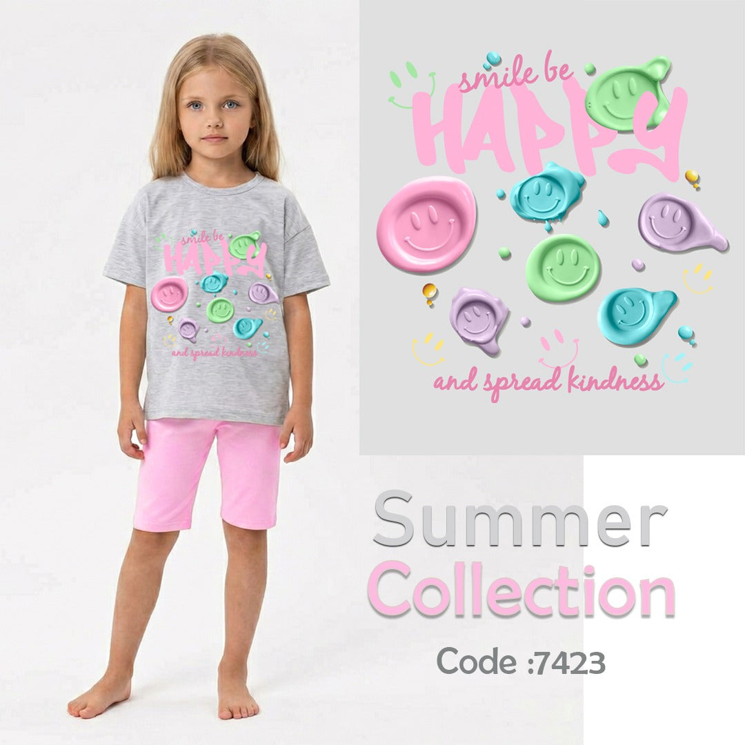 "HAPPY SMILE SHORT PAJAMAS"