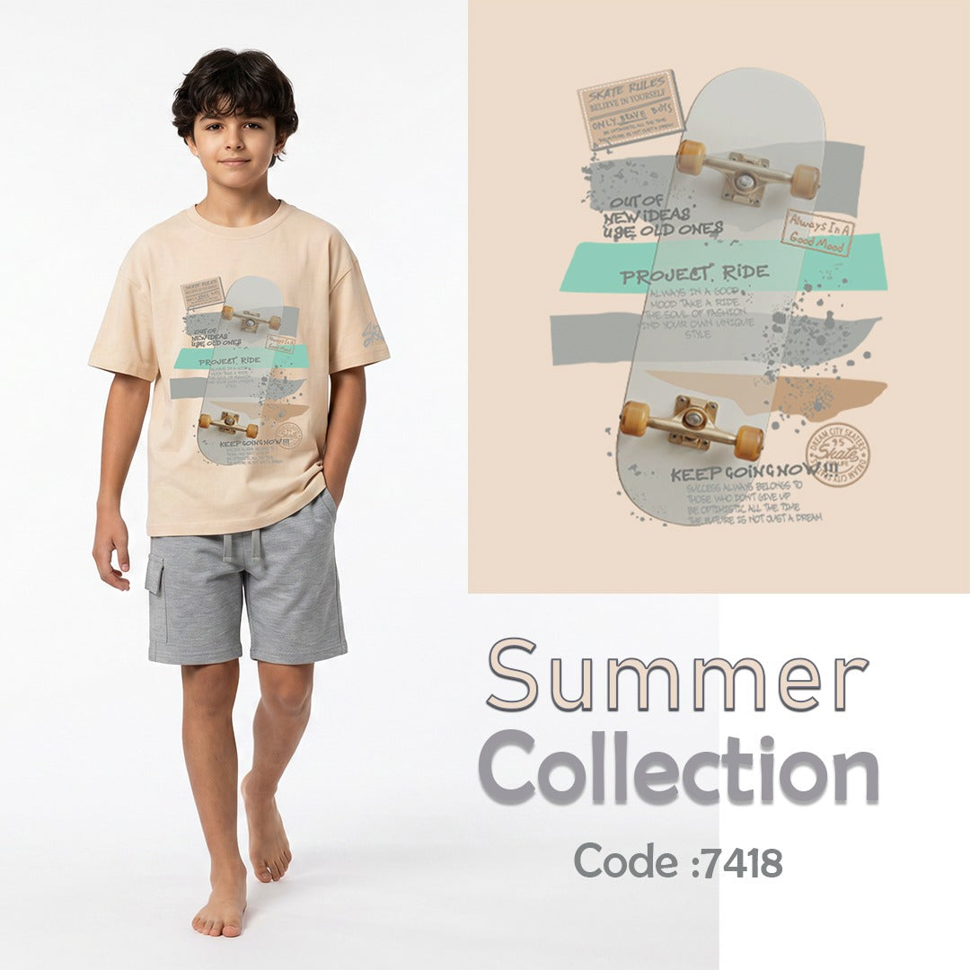 "SKATEBOARD R.NEC&SHORT PAJAMAS"