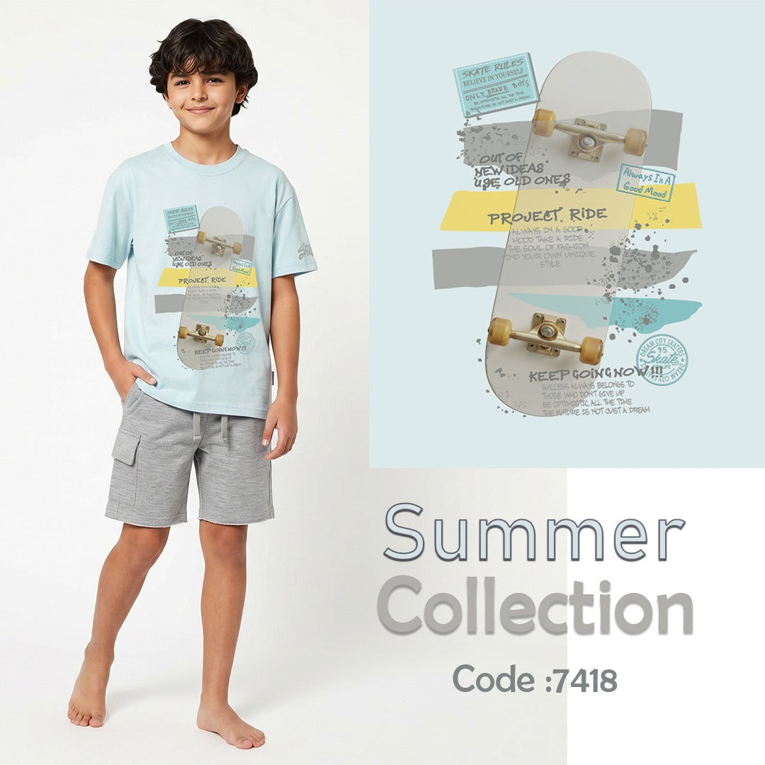 "SKATEBOARD R.NEC&SHORT PAJAMAS"