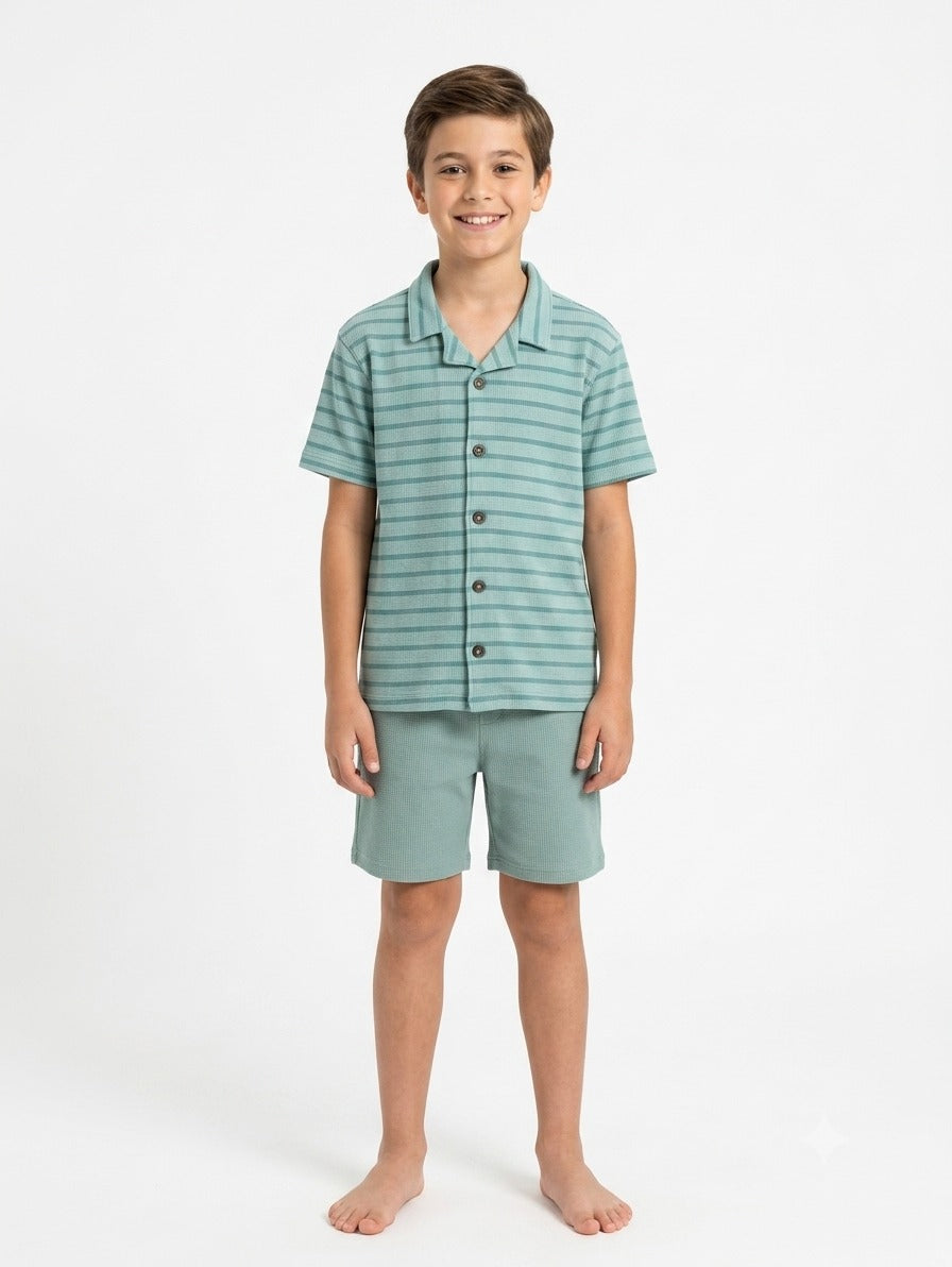 "BOLIVAR STRIPED  SHORT PAJAMA"