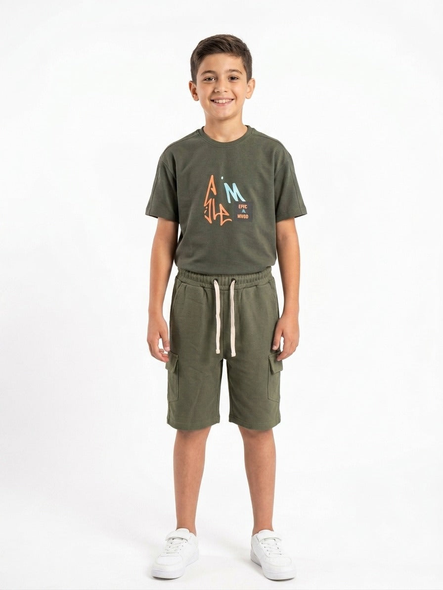 "STAY AROUND R.NECK PAJAMA"