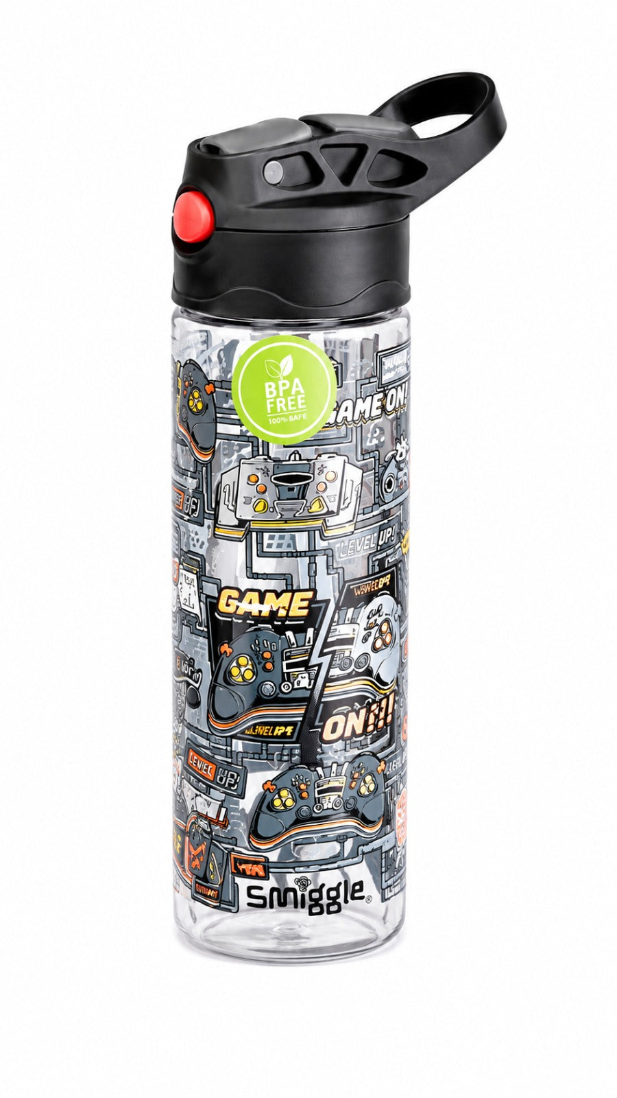 "Smiggle Game On water Bottle - 650 ML "