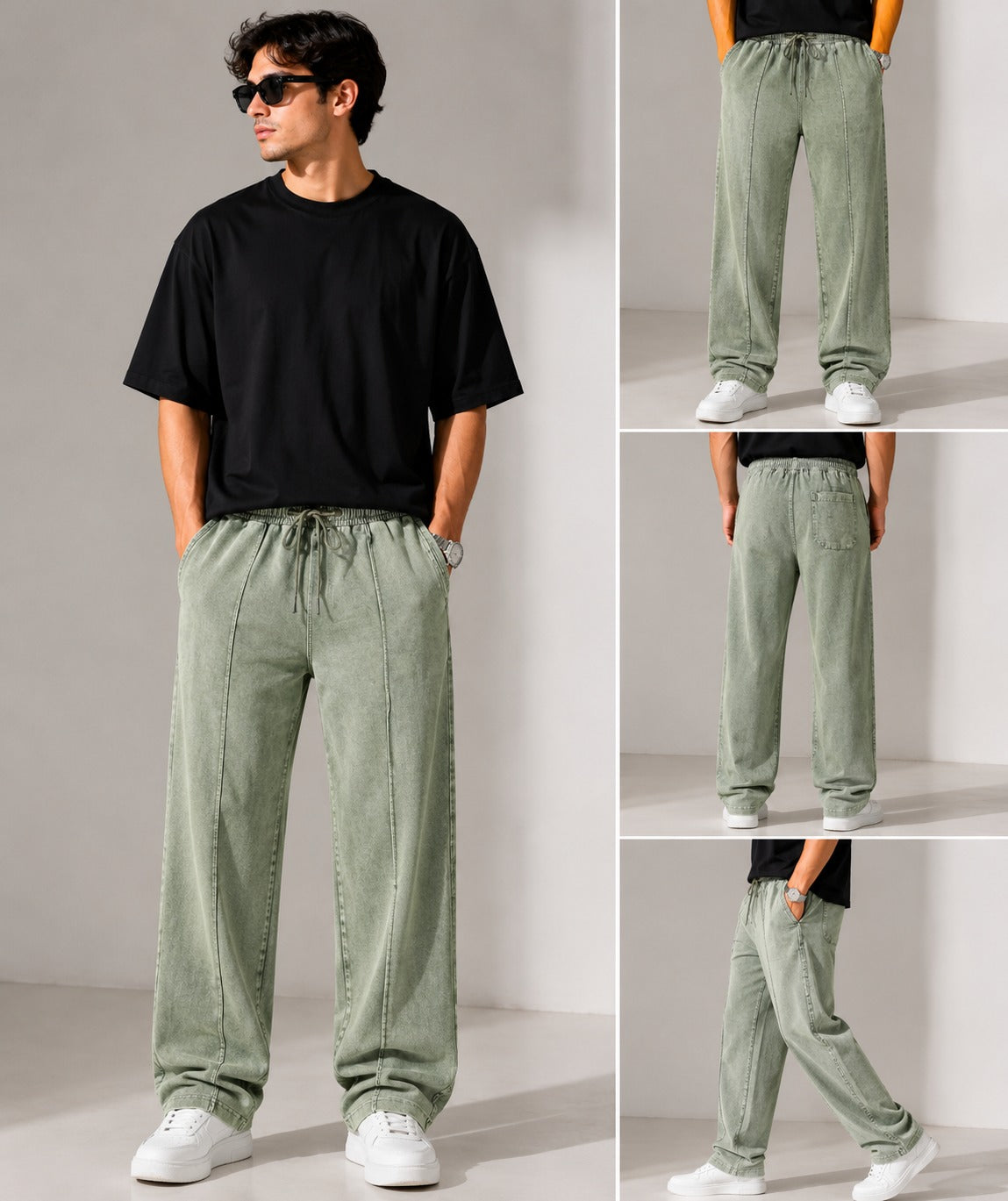 " Details STONE OVERSIZE PANT"