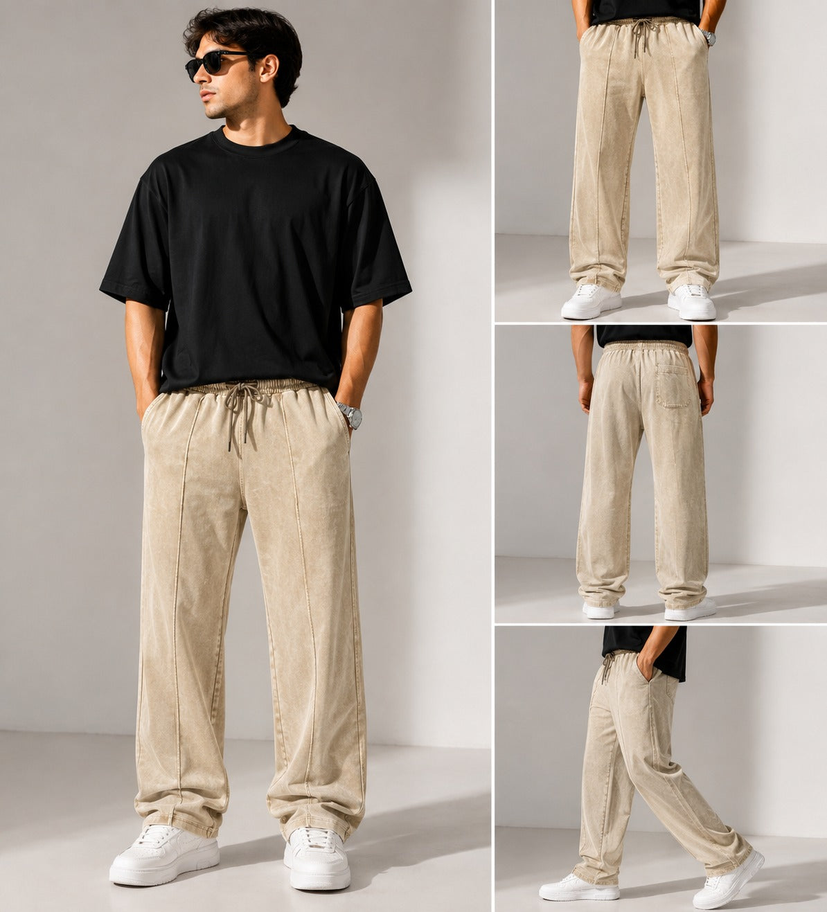 " Details STONE OVERSIZE PANT"