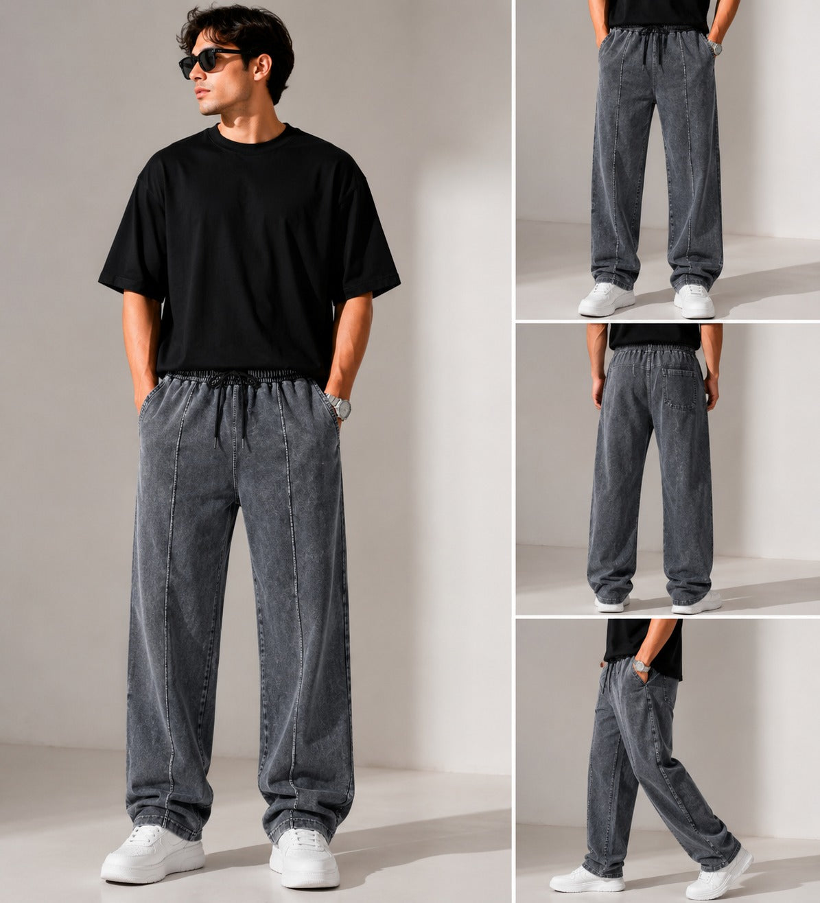 " Details STONE OVERSIZE PANT"