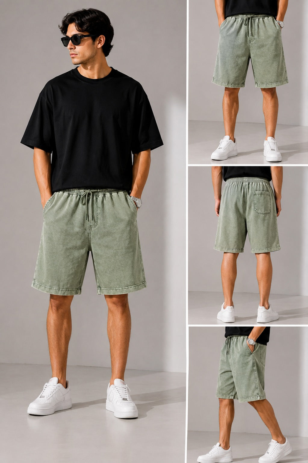 " Details STONE OVERSIZE SHORT"