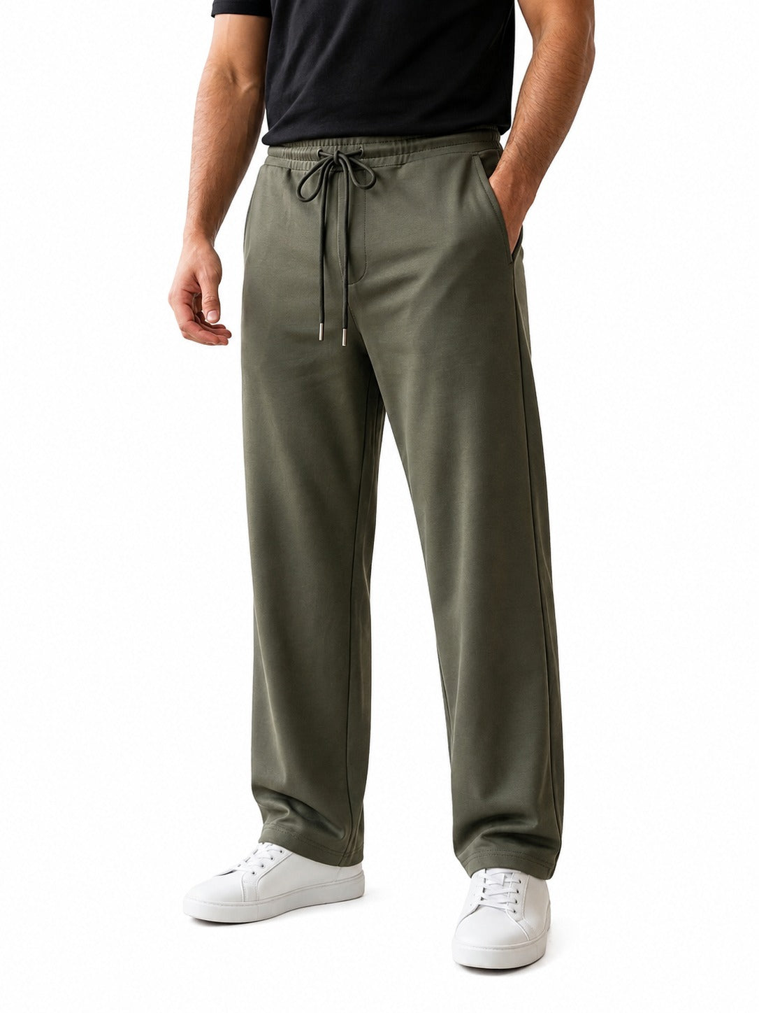 " Details OVER SIZE PLAIN PANT"