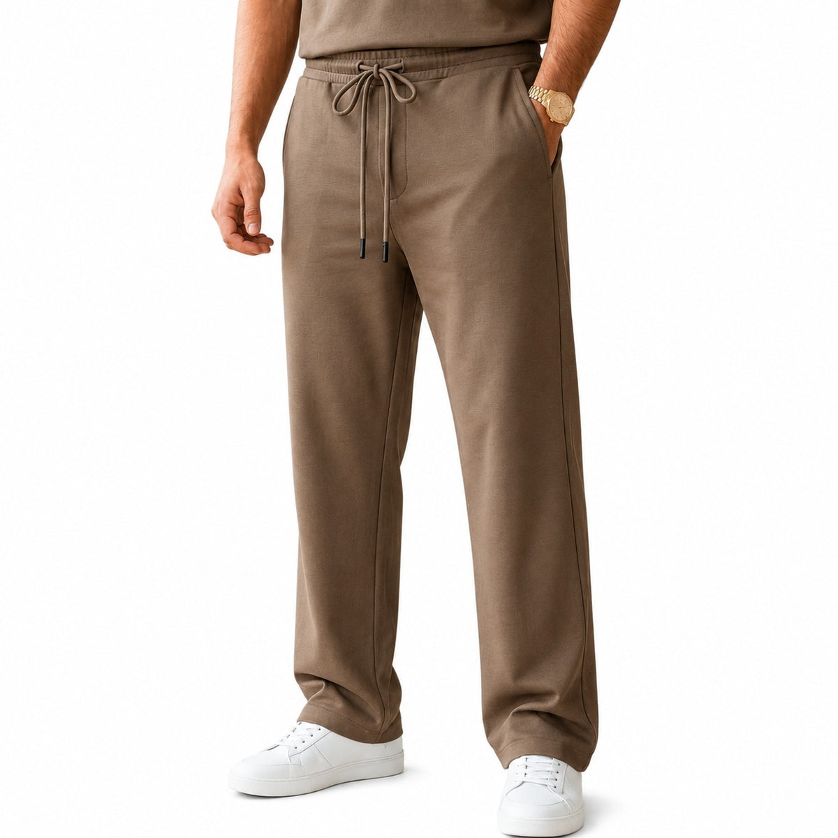 " Details OVER SIZE PLAIN PANT"