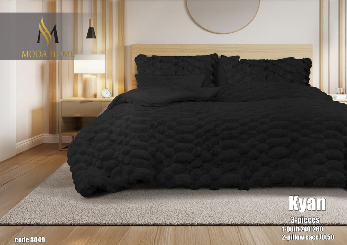 MODA HOME Kayan Quilt 3PCS- 260x240 cm -Premium Winter Comfort