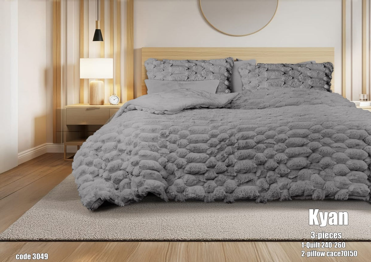 MODA HOME Kayan Quilt 3PCS- 260x240 cm -Premium Winter Comfort