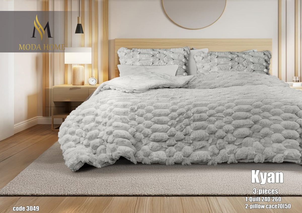 MODA HOME Kayan Quilt 3PCS- 260x240 cm -Premium Winter Comfort