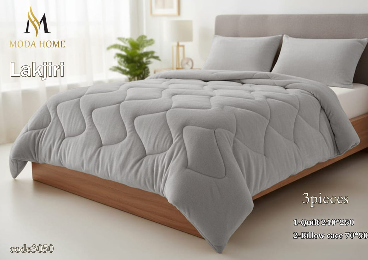 MODA HOME Luxury comforter 3PCS- 260x240 cm -Premium Winter Comfort