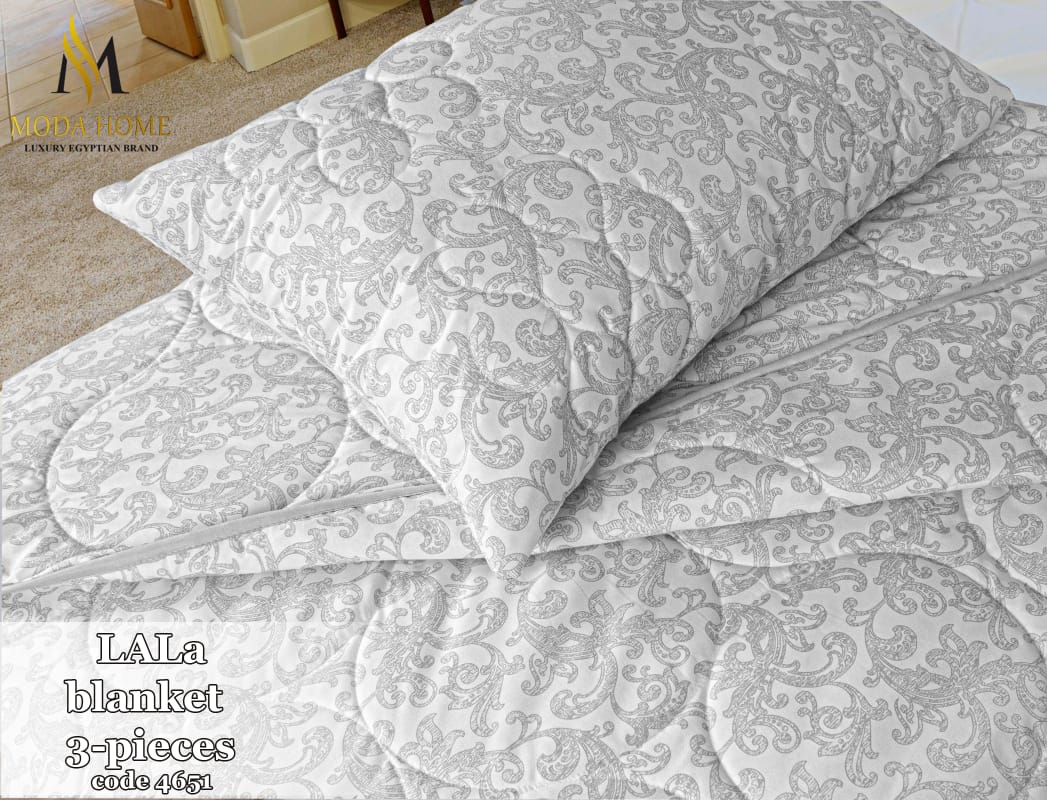 MODA HOME Captain cover Lalla 3PCS- 260x240 cm -Premium Winter Comfort