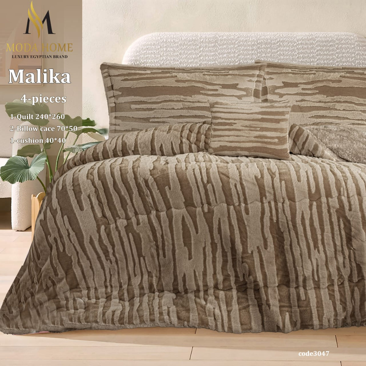 MODA HOME Malika Quilt 4PCS-240x260 cm