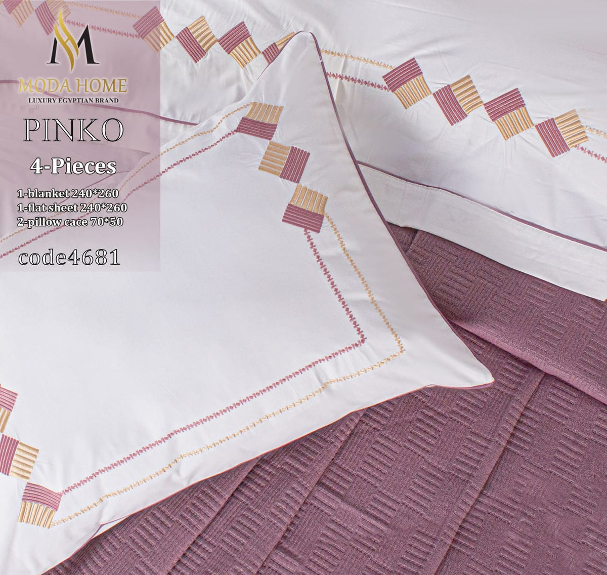 MODA HOME Picano bed cover 4 pieces 240x260 cm