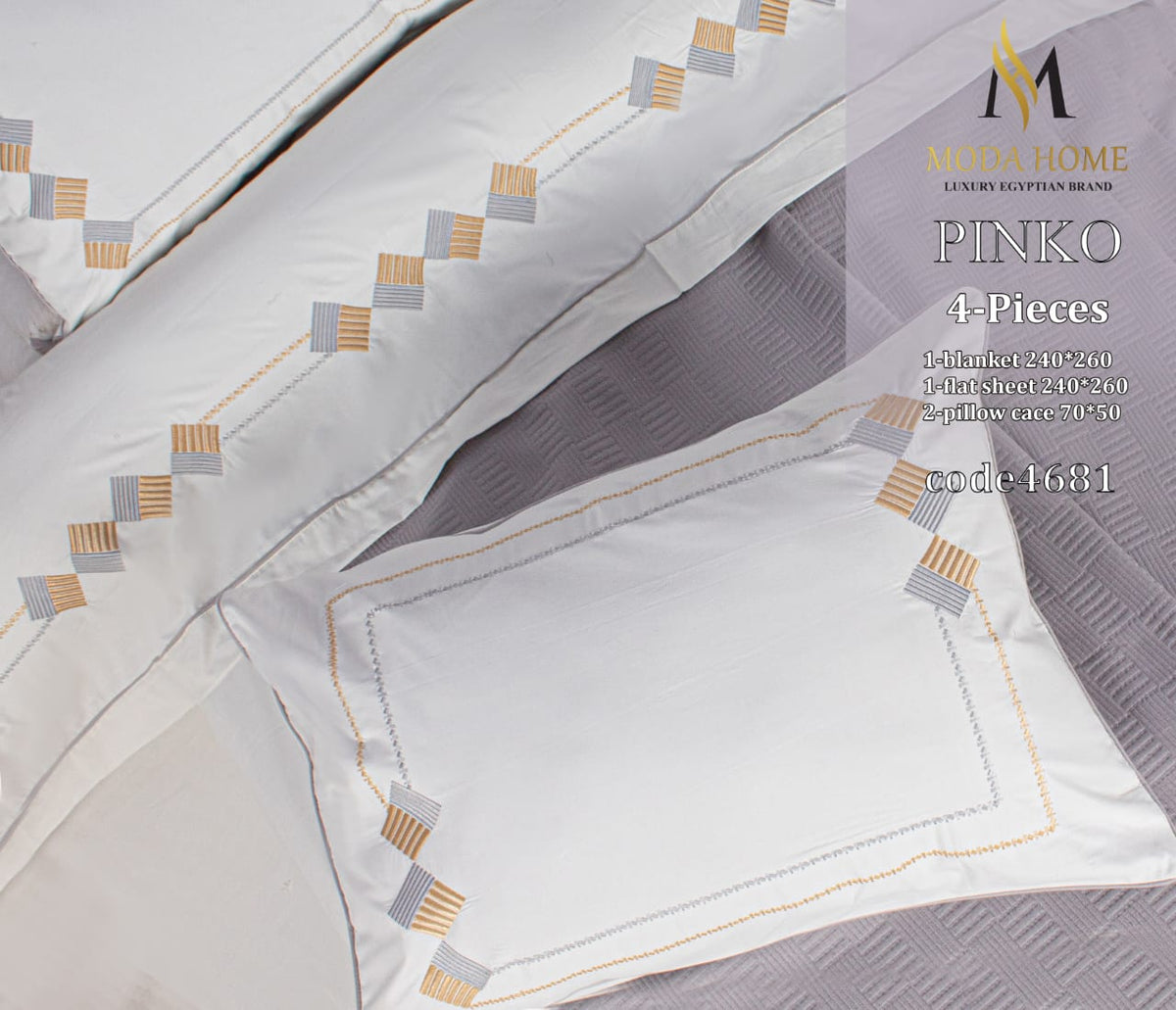 MODA HOME Picano bed cover 4 pieces 240x260 cm