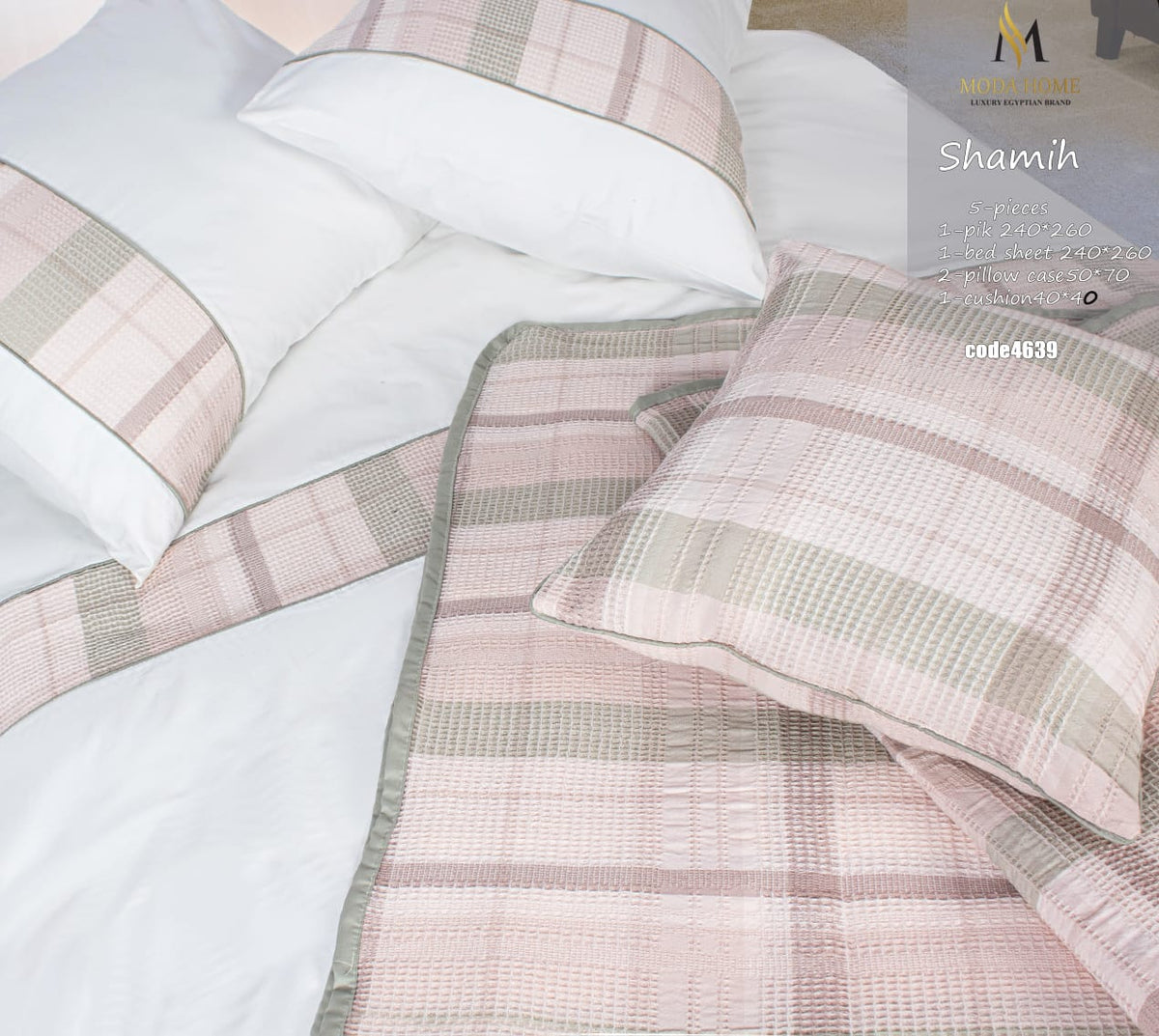 MODA HOME  Karwah Shamia bed cover 5 pieces 240x260 cm