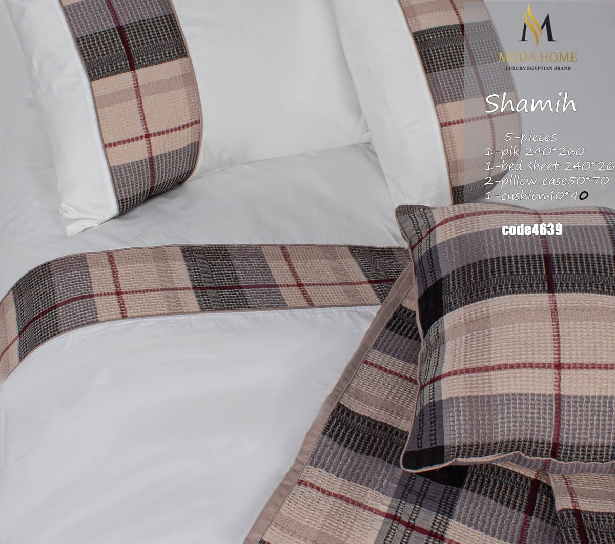 MODA HOME  Karwah Shamia bed cover 5 pieces 240x260 cm