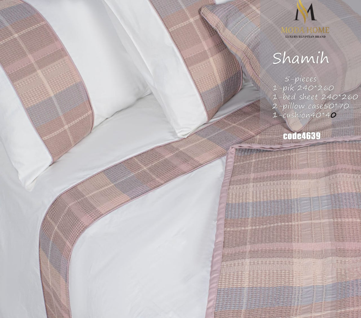 MODA HOME  Karwah Shamia bed cover 5 pieces 240x260 cm