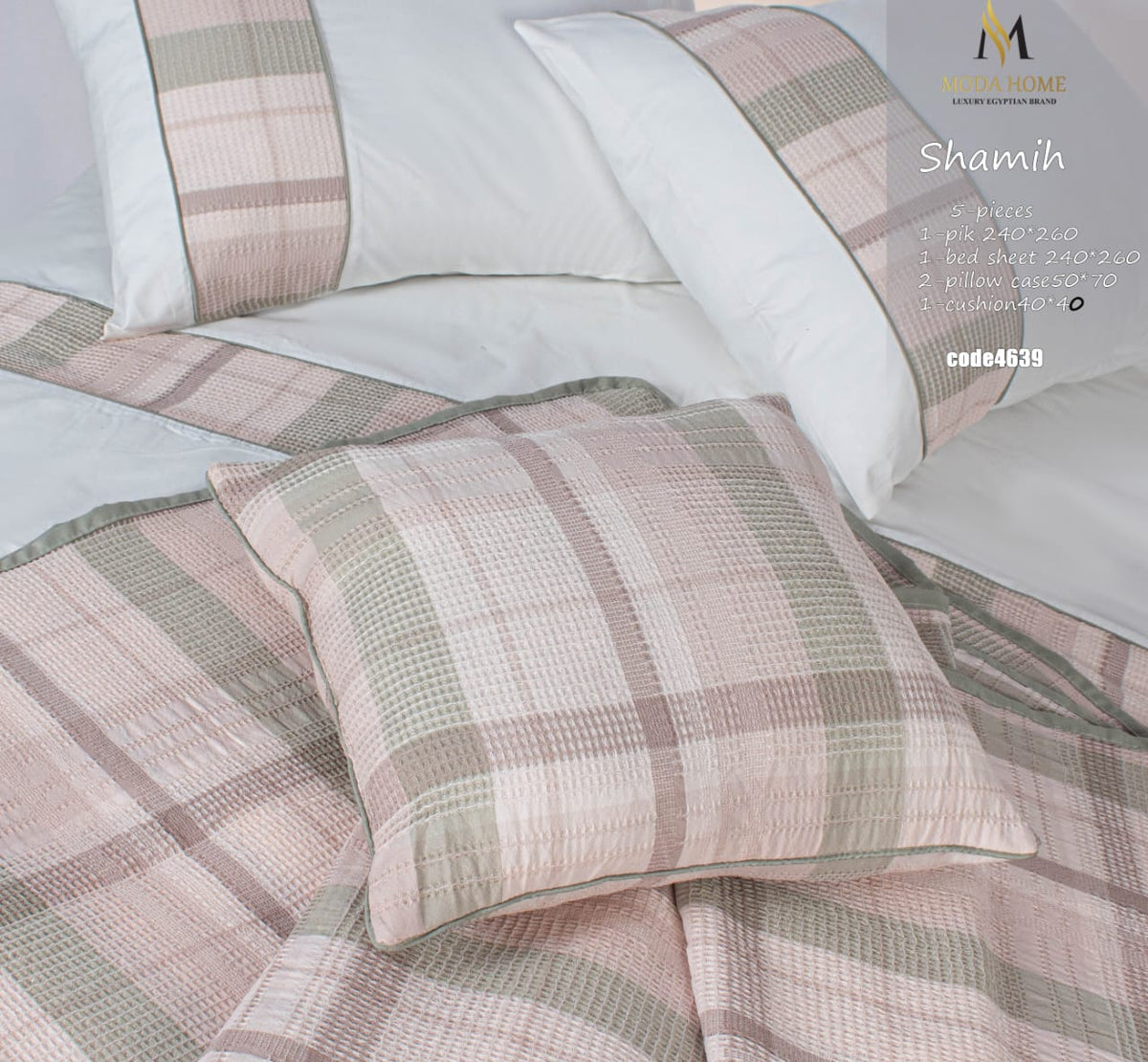 MODA HOME  Karwah Shamia bed cover 5 pieces 240x260 cm