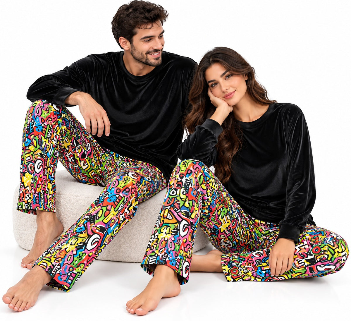 Details MIX ROUND NECK PAJAMA - Winter 26