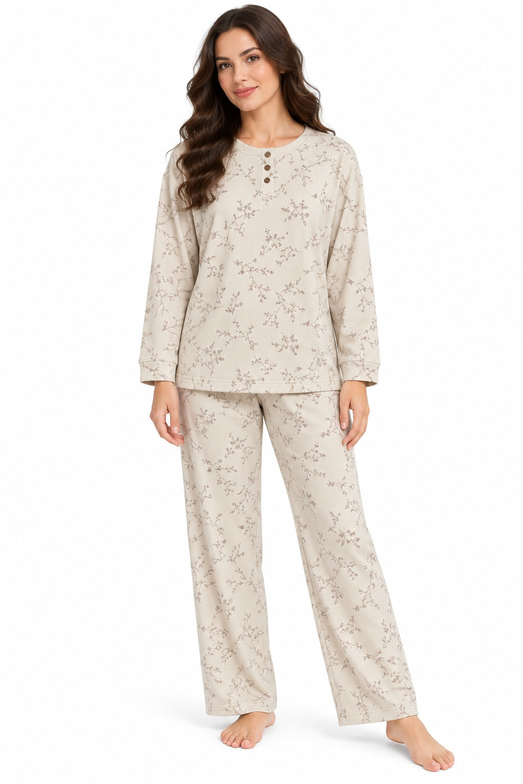 VIVA FLOWER OVERSIZE R.NECK PAJAMA