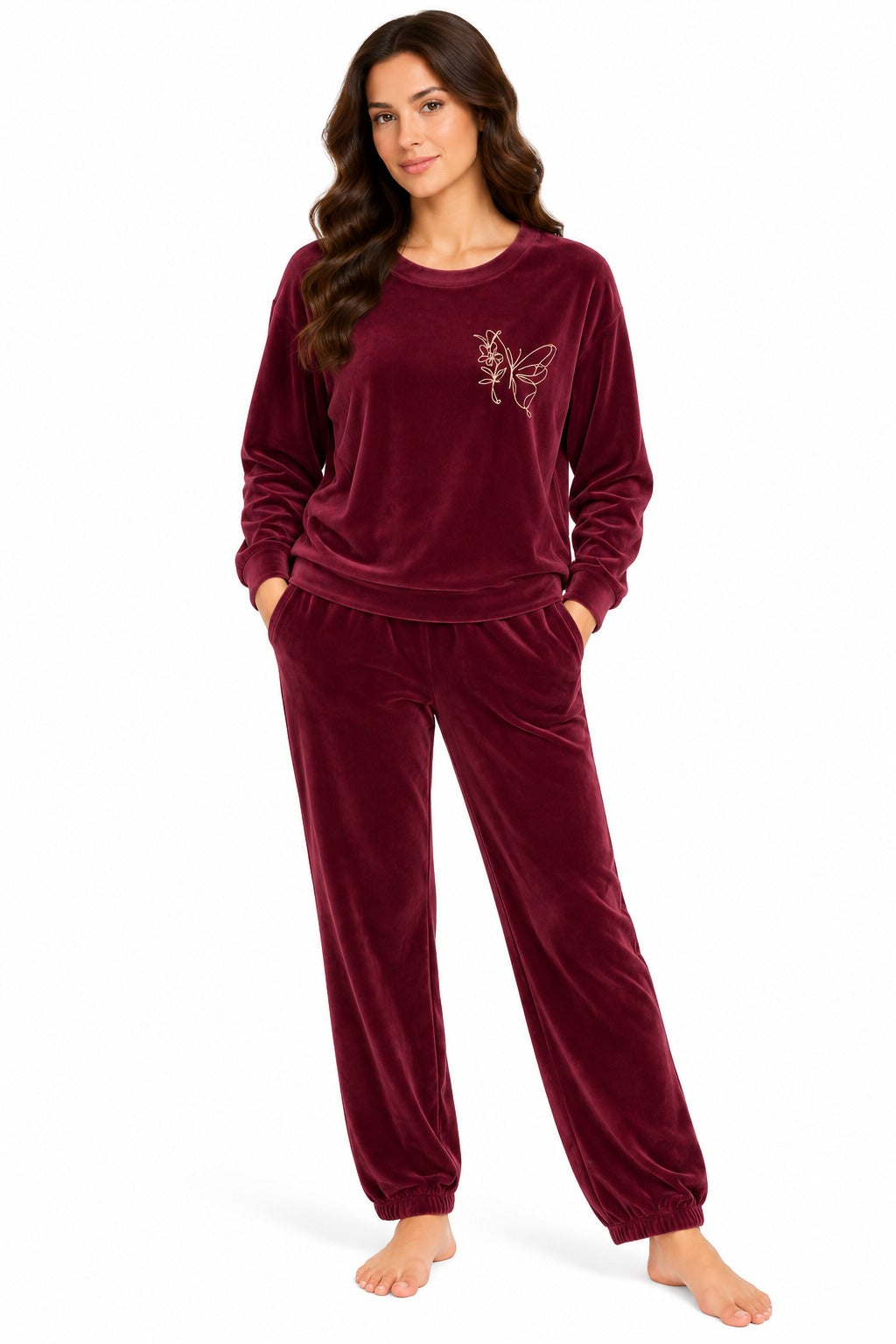 DAHAP FLOWER R.NECK PAJAMA