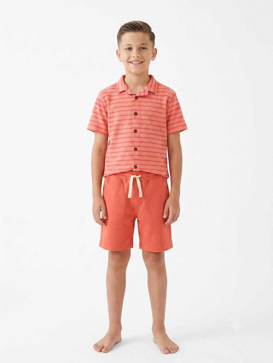 "BOLIVAR STRIPED  SHORT PAJAMA"