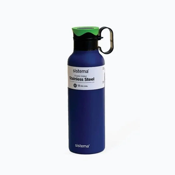 " Sistema Stainless Steel Bottle, 600ml. Assorted Colors"