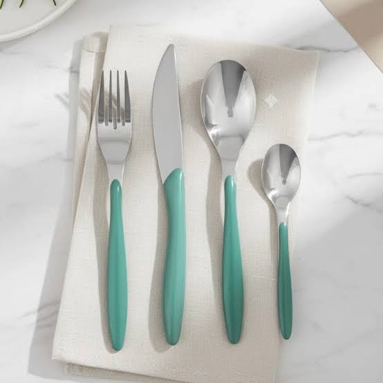 "ZINNIA Fork, Spoon & Knife Set -24 Pieces -"