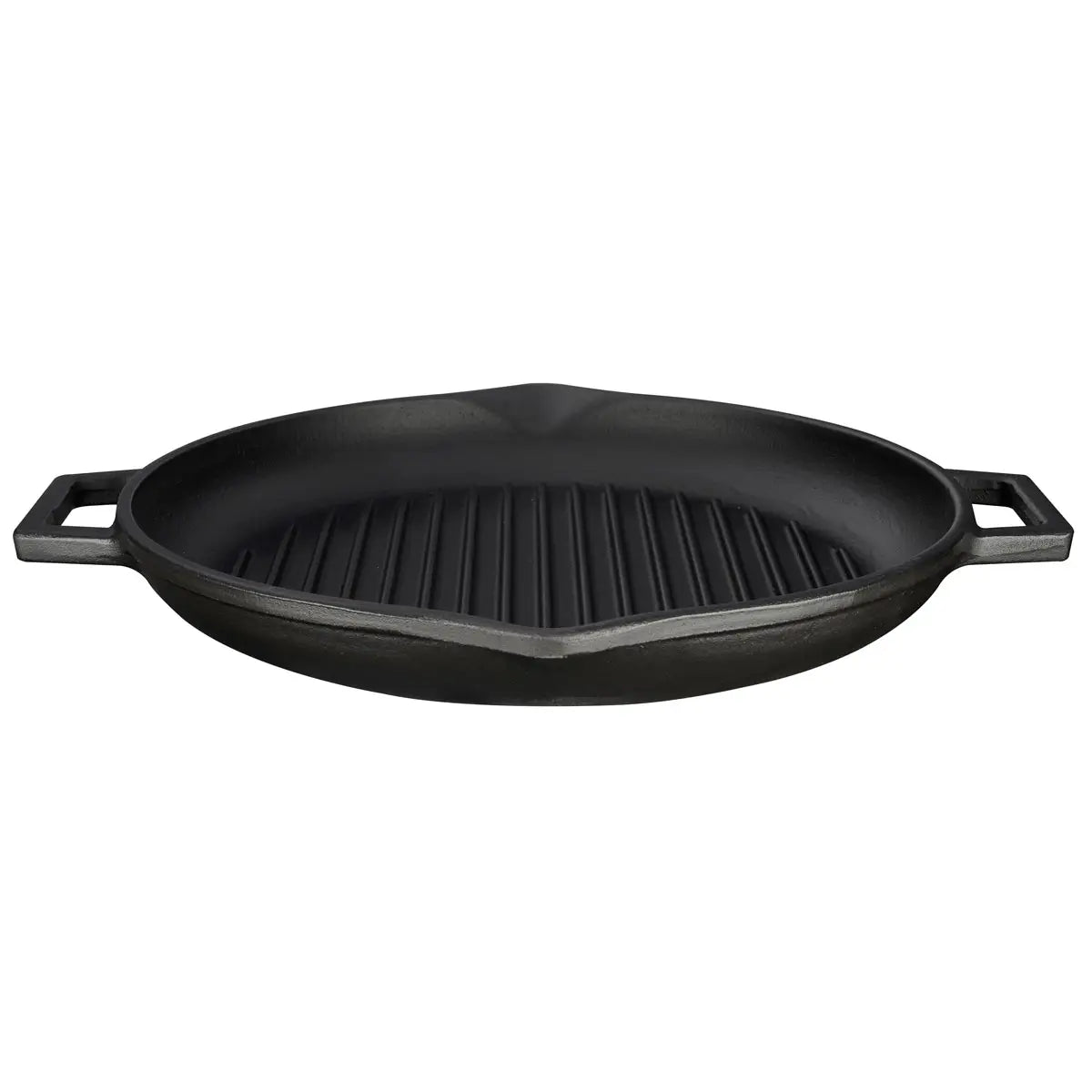 "Lava Cast Iron Round Grill Pan. Dual Handle, Dia. Ø 30cm "