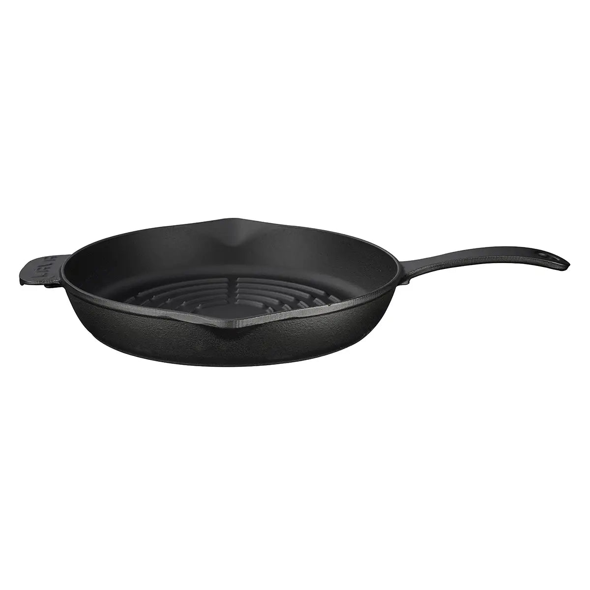 "Lava Cast Iron Round Grill Pan. Long-Stem, Dia. Ø 28cm "
