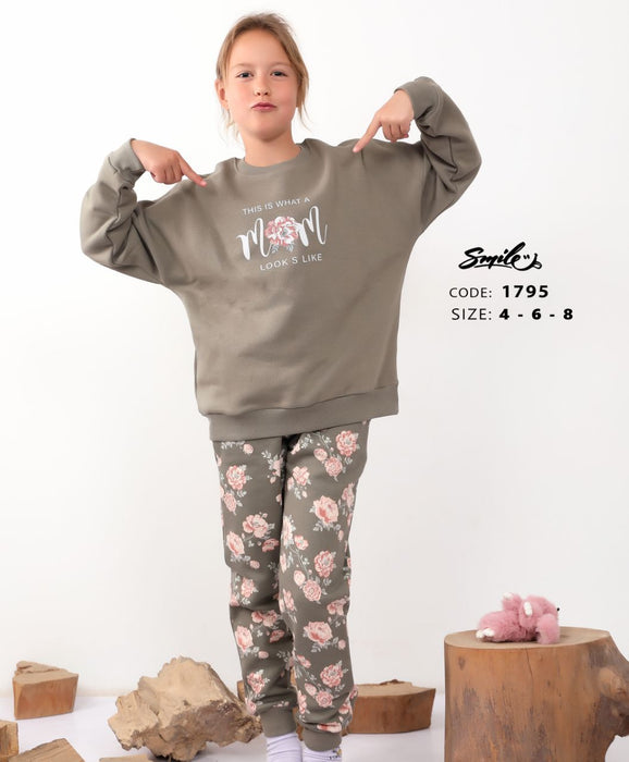 Half Sleeve Brwen pajamas and pants