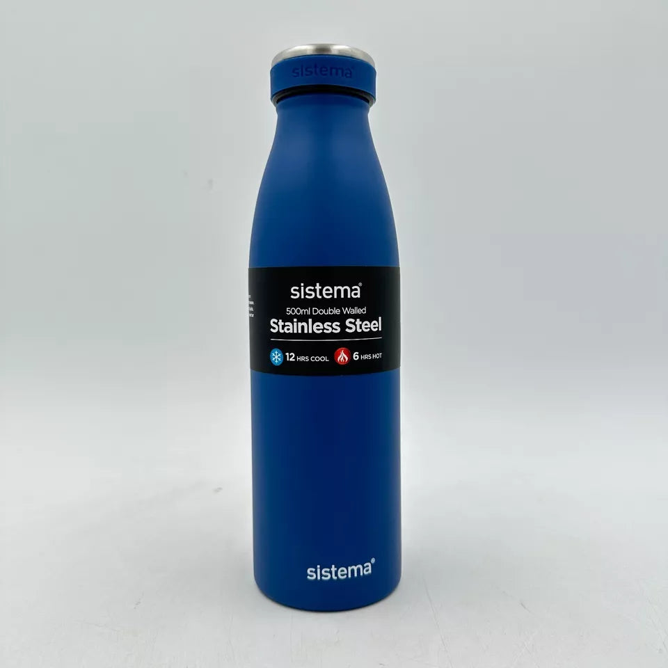 Hydrate Bottle Stainless colors ( cap Stainless ) 500 ml - Hussein Youssef